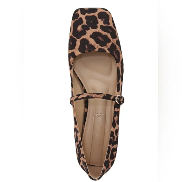 Franco Sarto Animal Print Mary Jane Flats - Picture 2 of 5